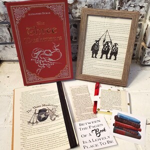 Three Musketeers Book Gift Bundle, Book Lover Gift, Book Gift Set, Bookish Gift, Reader Gift, Ready to Ship, Book Nook MarjorieMae