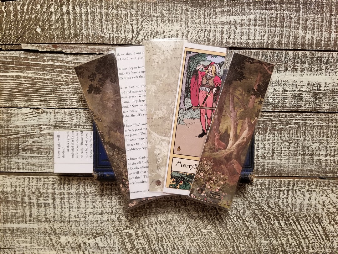 The Merry Adventures of Robin Hood Book Page Bookmarks, Real Book Page ...
