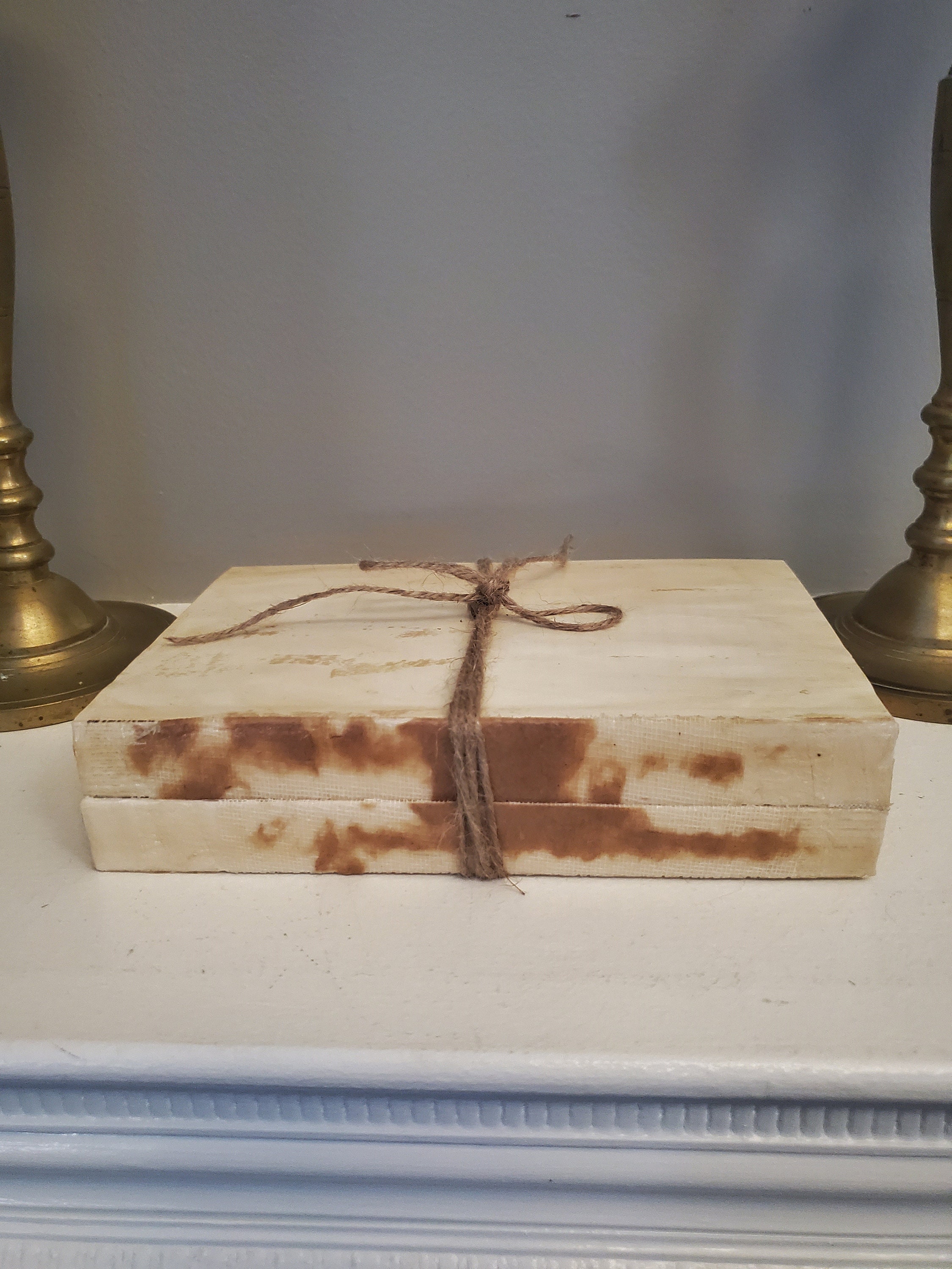 Rustic Book Decor Wedding Decor Decorative Shabby Chic Etsy UK