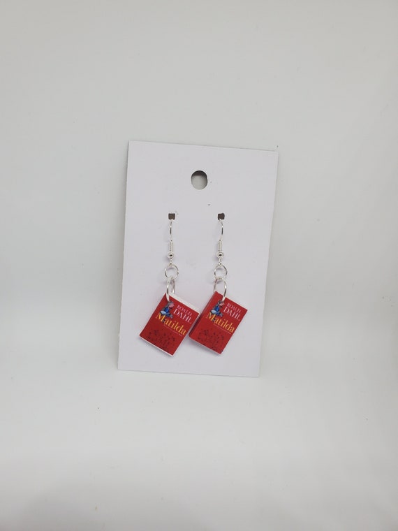 Red Mini Book Drop Earrings Amazon.com: Ashmole 782 Discovery of Witches Clay Mini Book  main image 4