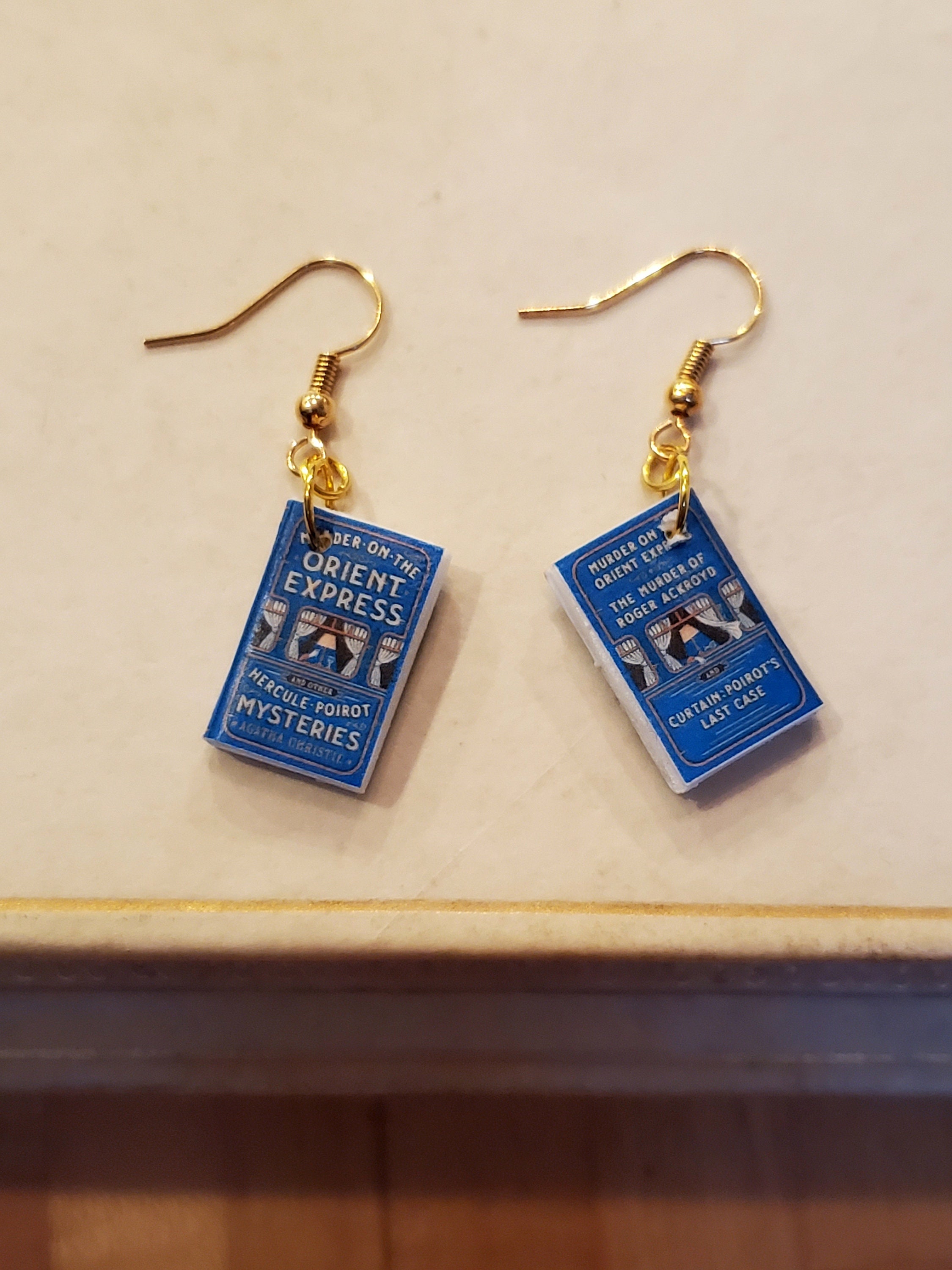 Custom Miniature Book Earrings Customized Mini Book Earrings Etsy