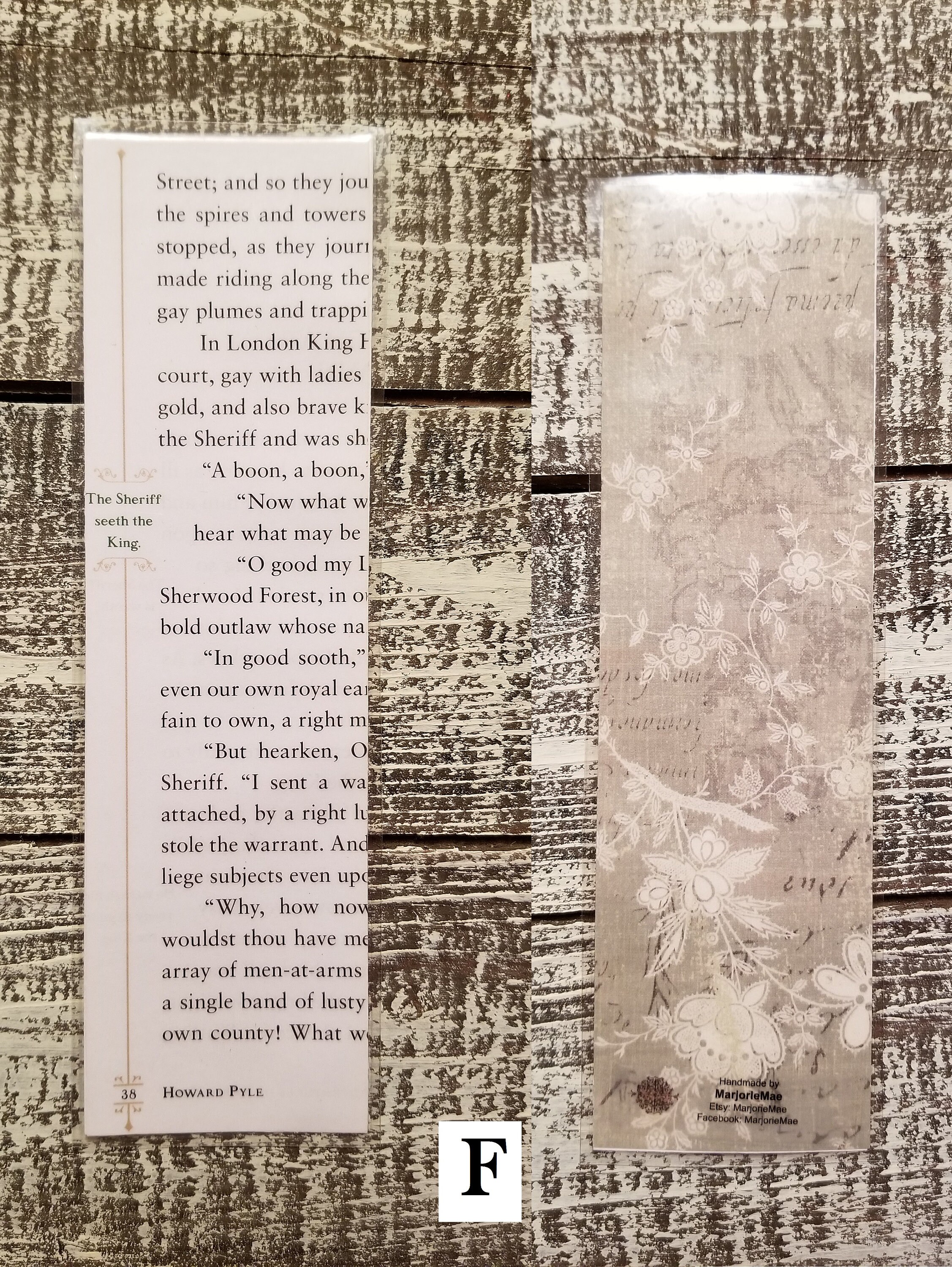 The Merry Adventures of Robin Hood Book Page Bookmarks Real | Etsy