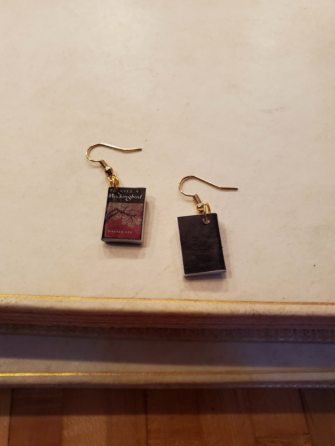 Custom Miniature Book Earrings Customized Mini Book Earrings Etsy