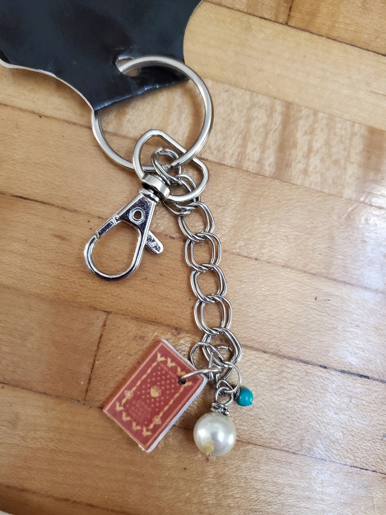 Vintage Book Keychain Mini Book Keychain Reader Keychain Etsy