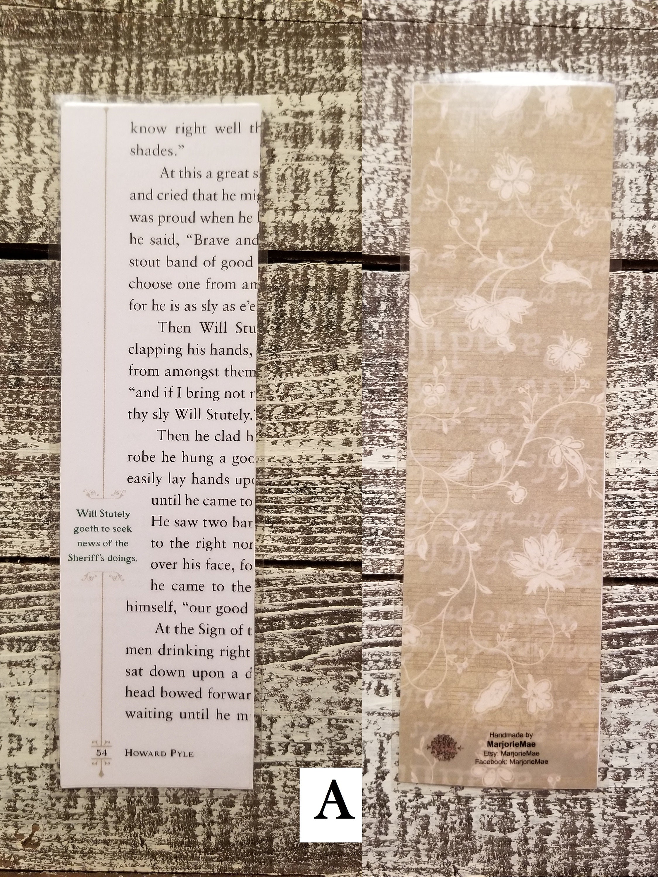 The Merry Adventures of Robin Hood Book Page Bookmarks Real - Etsy.de