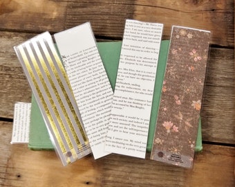 Pride and Prejudice Book Page Bookmarks, Real Book Page Bookmarks, Jane Austen, Book Nook, Book Excerpt Bookmarks, Book Gift, MarjorieMae