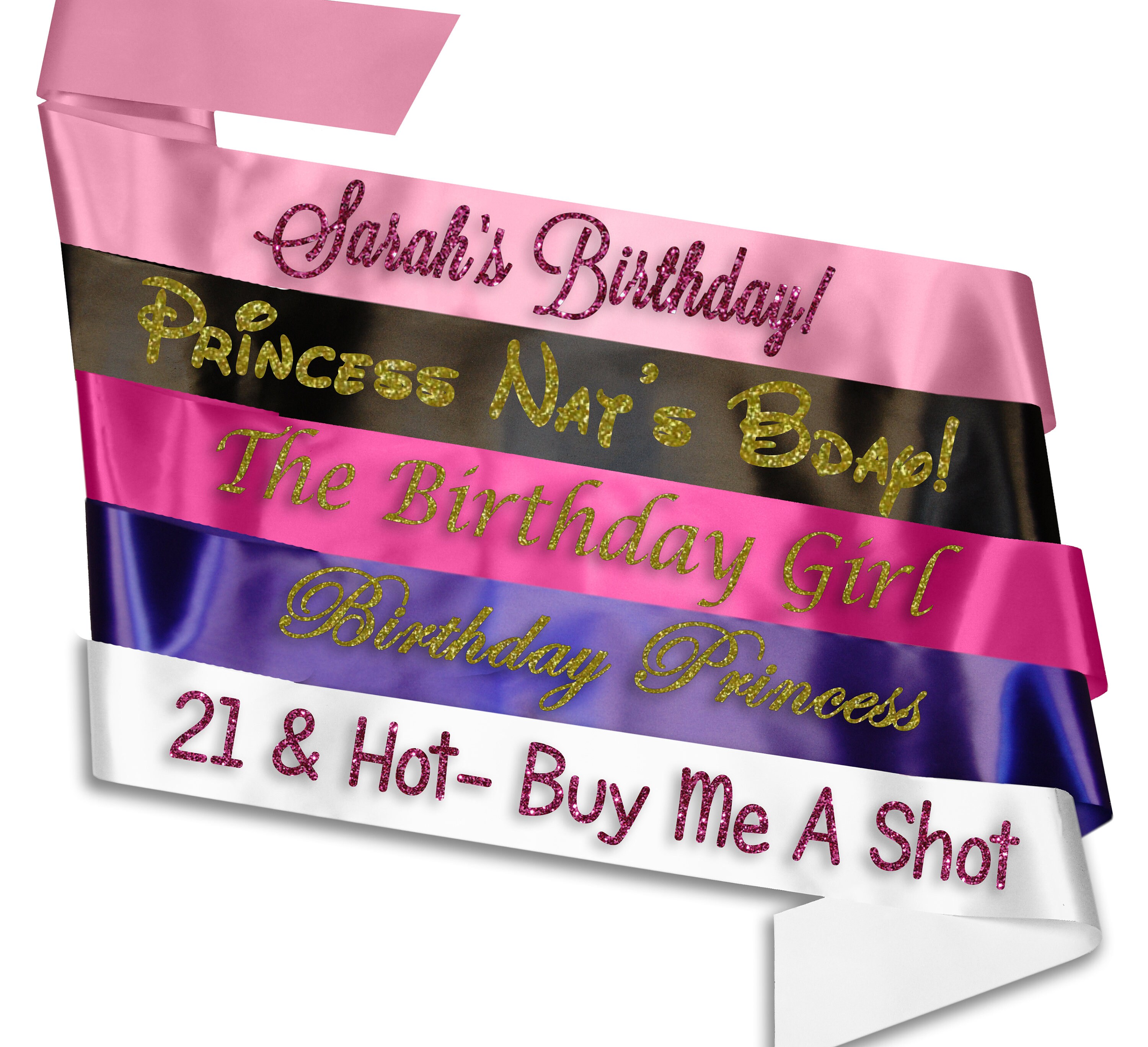 New Princess Party Sash