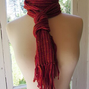 Pink/orange silk scarf