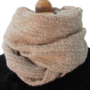 Beige paper and mink scarf