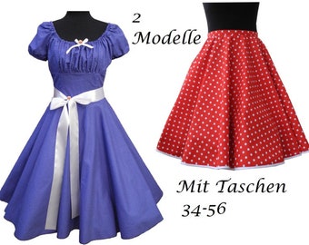 Schnittmuster+Bildnähanleitung 34-56(ebook)Petticoatkleid,Damenkleid,Sommerkleid,Partykleid,Tellerrock,50ies,Brautkleid,Ballkleid