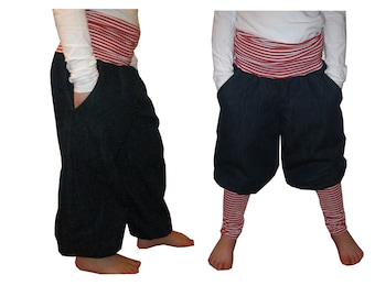 2 patterns + picture sewing instructions Heidi Gr.56-176 bloomers, harem pants, baby pants, children's pants, cuffed pants