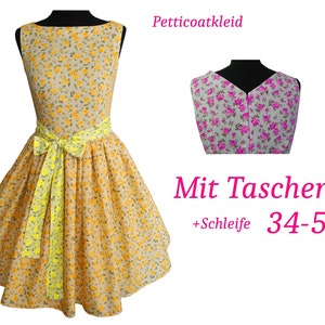 SchnittmusterBildnähanleitung ebook Petticoatkleid, Kleid, 50ies Kleid, 50er Jahre Kleid,Retrokleid,Vintagekleid,Kleid, große Größen 34-54 Bild 1