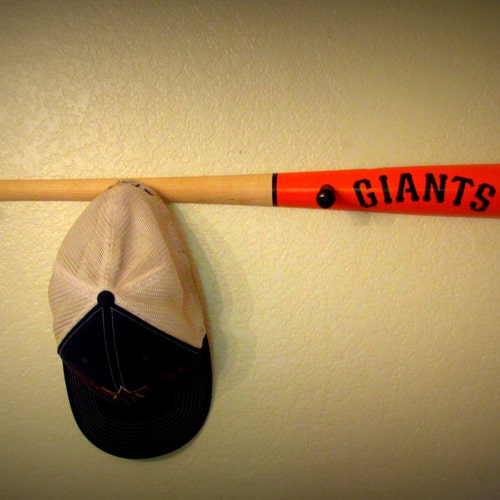 SF Giants Baseball Bat Hat and Coat Rack Etsy