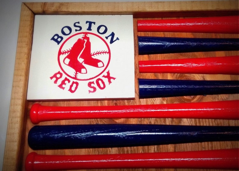 Boston Red Sox Baseball Bat Flag - Etsy