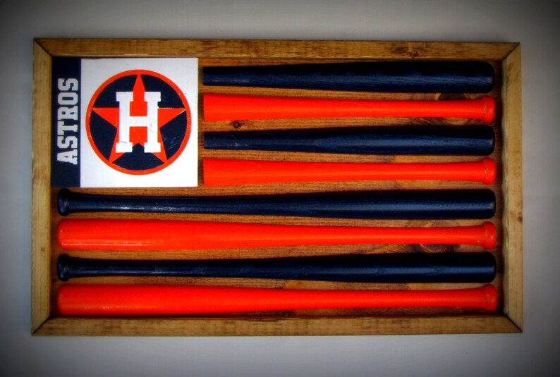 Houston Astros Baseball Bat Flag Etsy