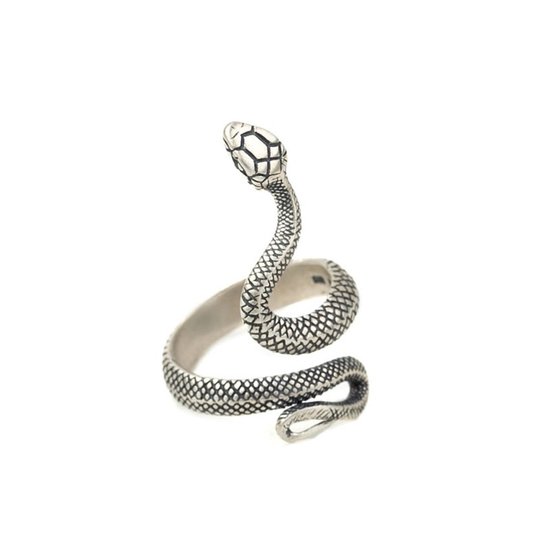 Gothic Adjustable Cobra Snake Ring Retro Punk