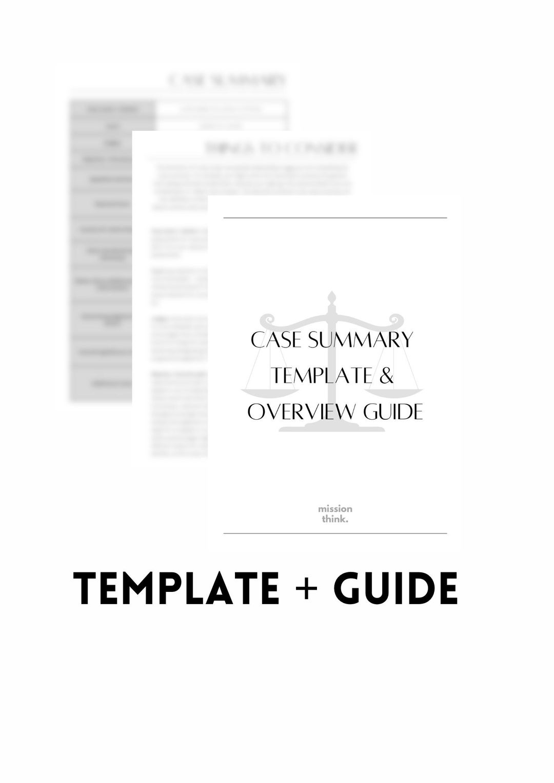 Law Case Summary Template & Overview Guide Law School, Case Law, Case