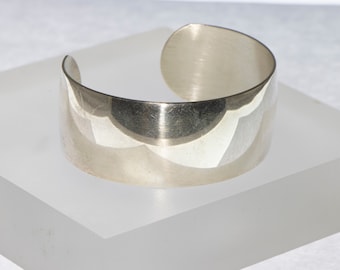 Silver Domed Bangle