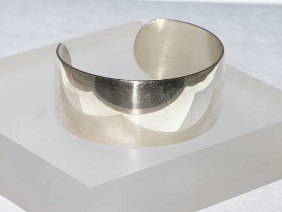 Silver Domed Bangle - image 1
