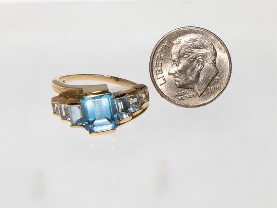 Multi Colored Topaz Ring - image 5