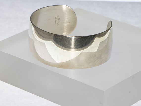 Silver Domed Bangle - image 3