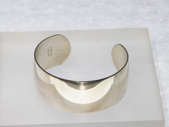 Silver Domed Bangle - image 2