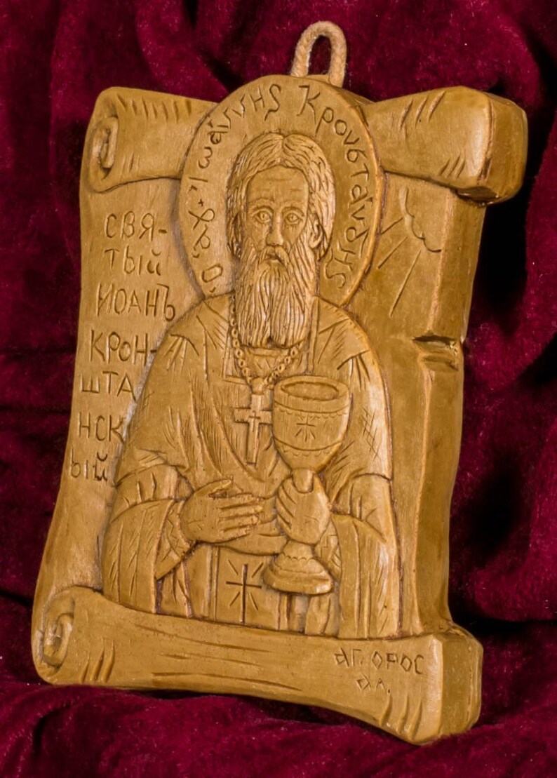 St. Saint John of Kronstadt Russian Orthodox Aromatic Icon Made by Pure ...