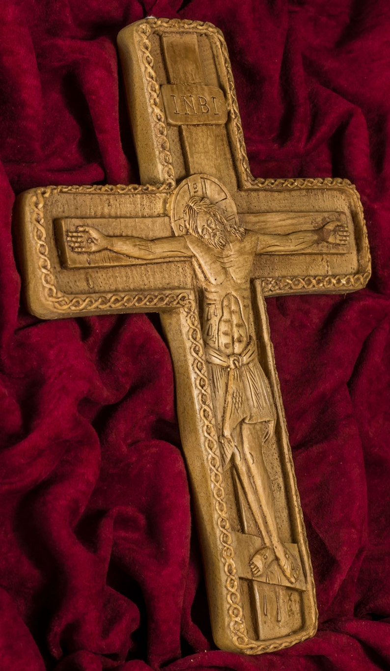Byzantine Wall Aromatic Cross Crucifix Made With Pure Beeswax Mastic ...