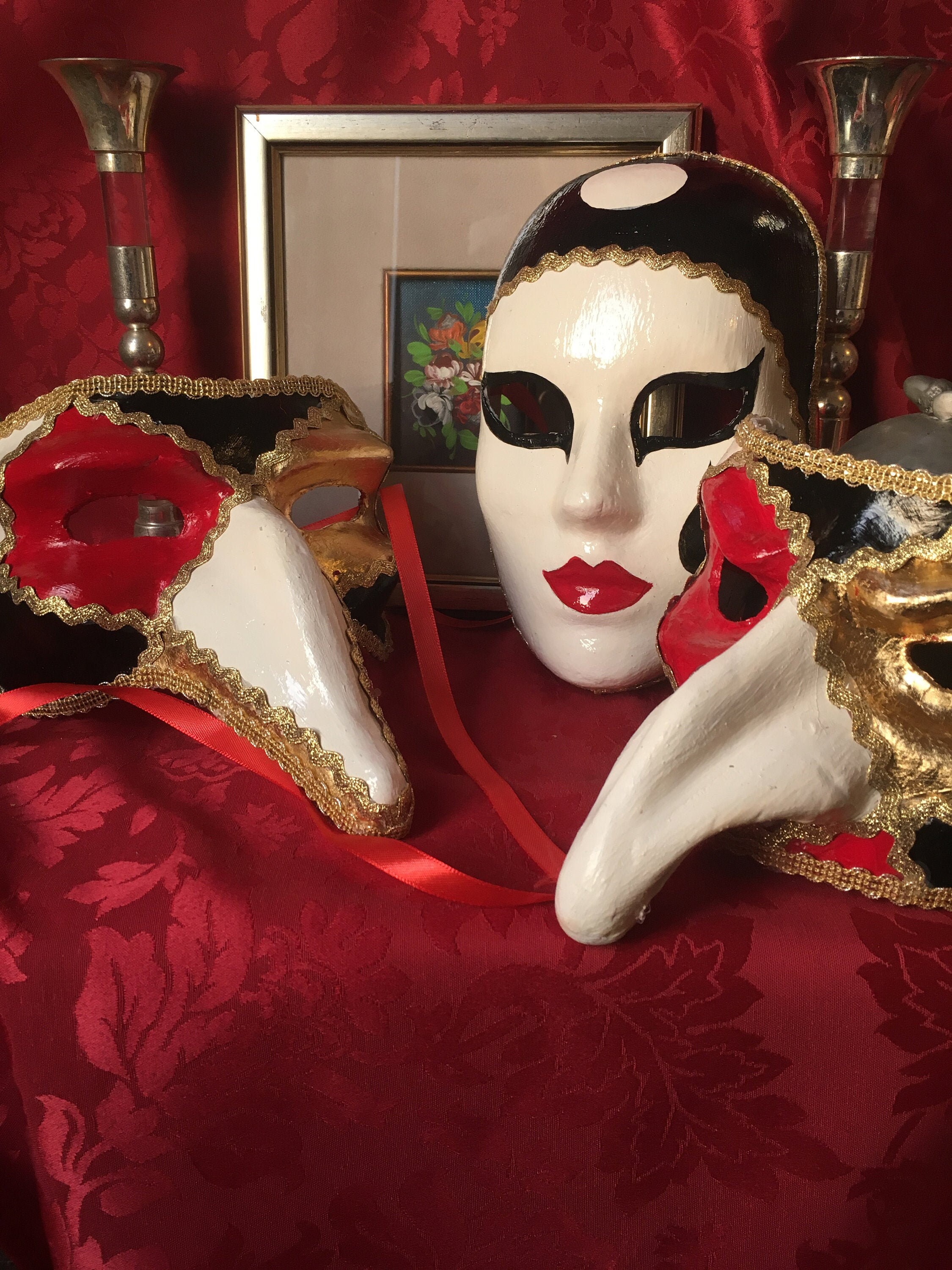 Handmade &Theatre Masks Unique Original Made In Etsy