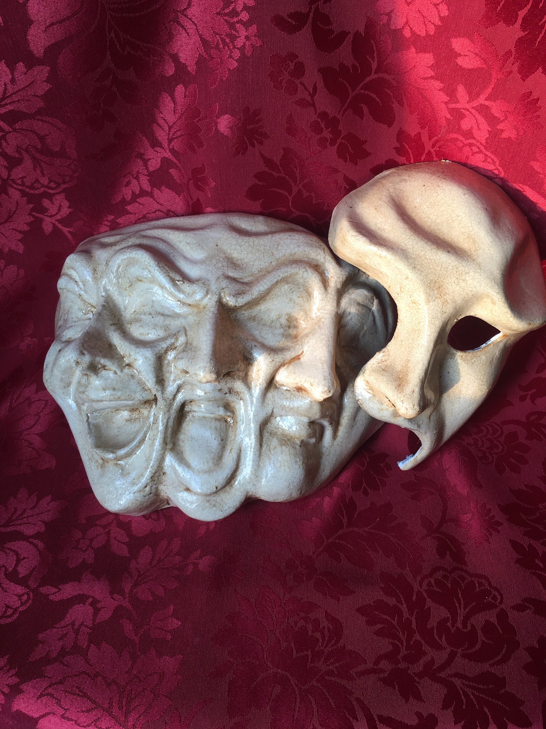 Three Faces Mask Handmade Piece of Decoration in Paper Etsy UK