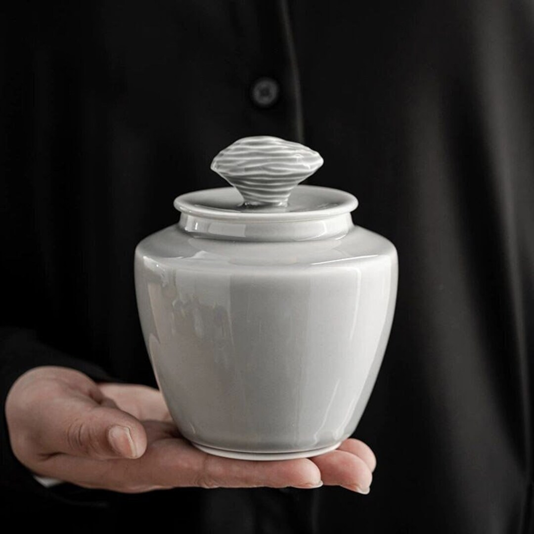 Oriarm Tea Canisters Loose Leaf Tea Jars for Storage Tea, Icegray