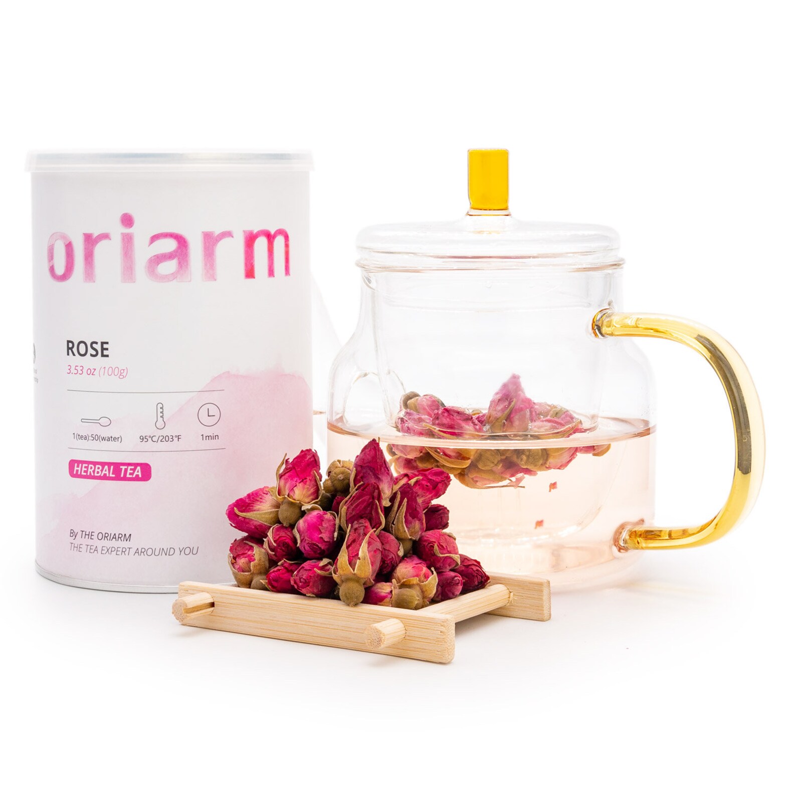 Chinese Rose Flower Tea Buds Dried Herb 100g / 3.53oz Tin Can Etsy