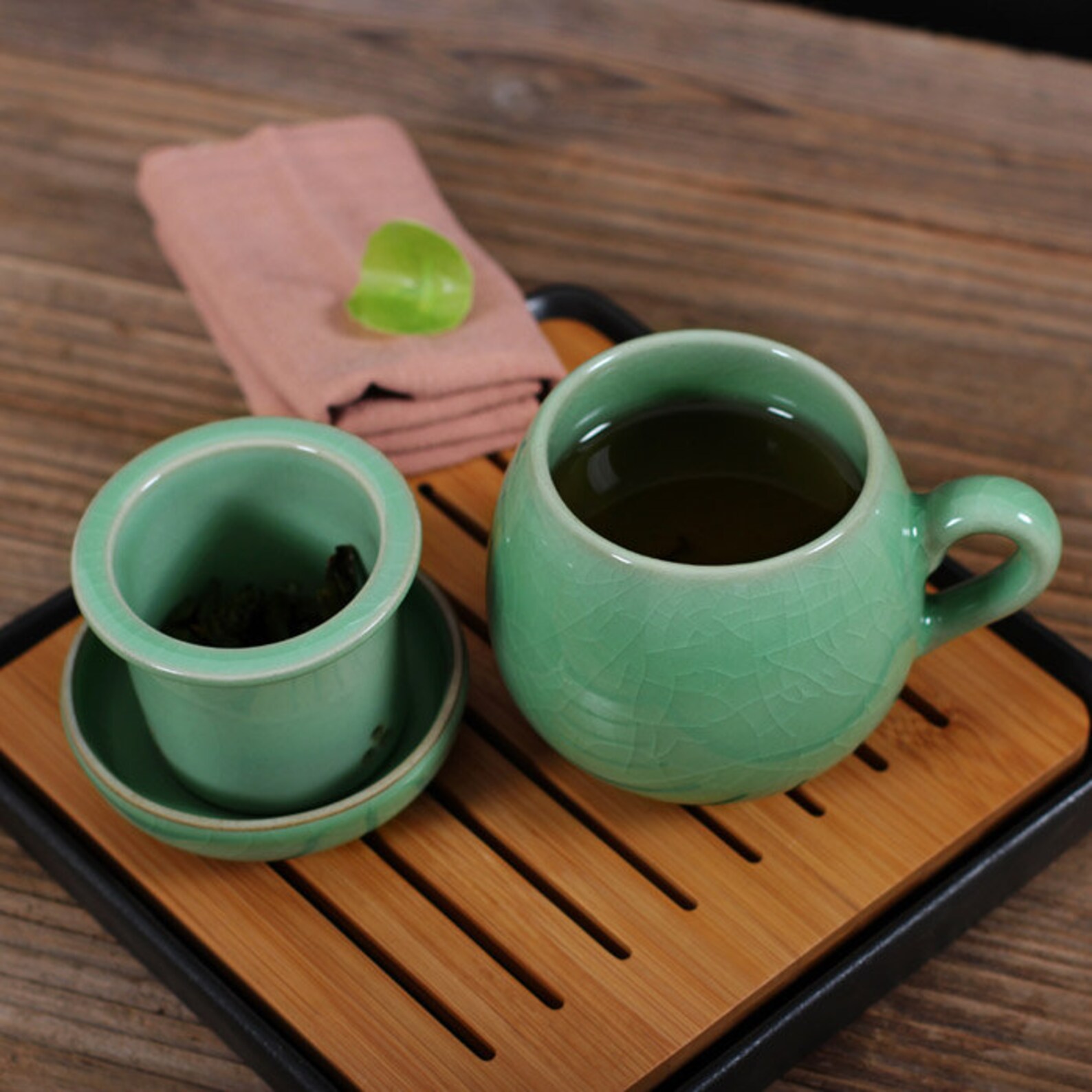 Oriarm Chinese Porcelain Tea Cup With Infuser and Lid China Etsy