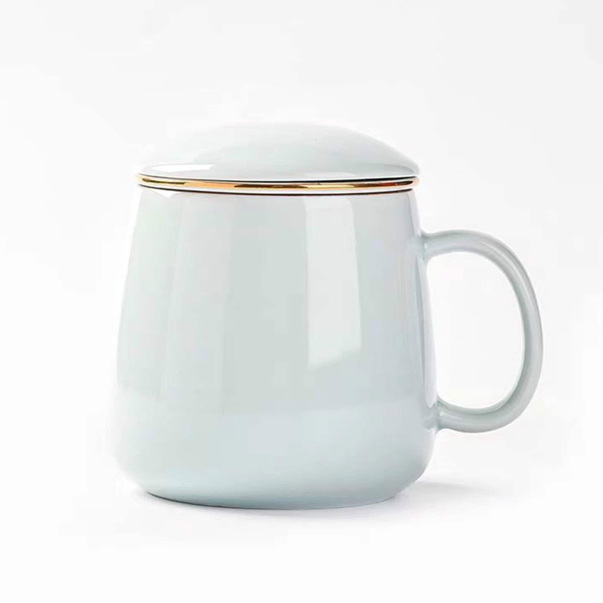 NOLLAM theiere avec infuseur tasse thé theiere porcelaine Théière en  céramique pour bureau à domicile, service à thé Ru Kiln Kung  Fu(Color:D,Size:)