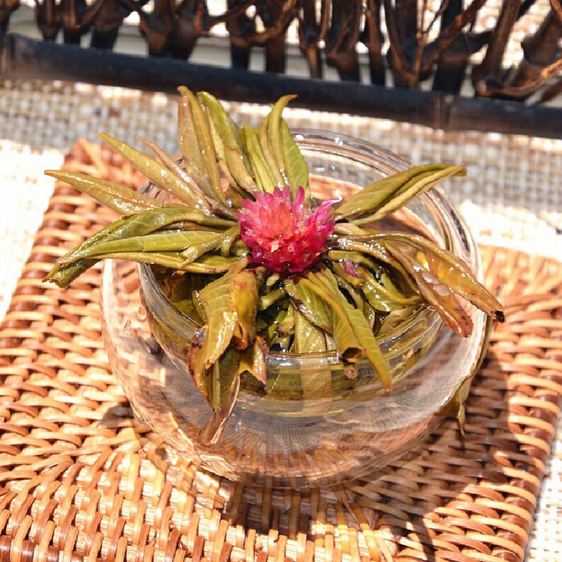 Handmade Jasmine Blooming Tea Jasmine Green Tea Balls Etsy