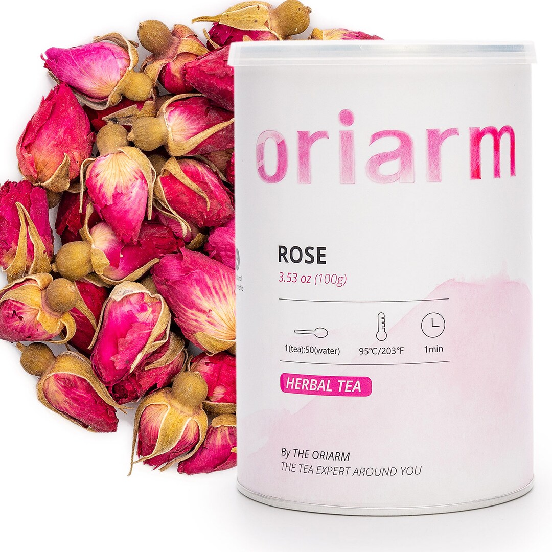 Chinese Rose Flower Tea Buds Dried Herb 100g / 3.53oz Tin Can Etsy