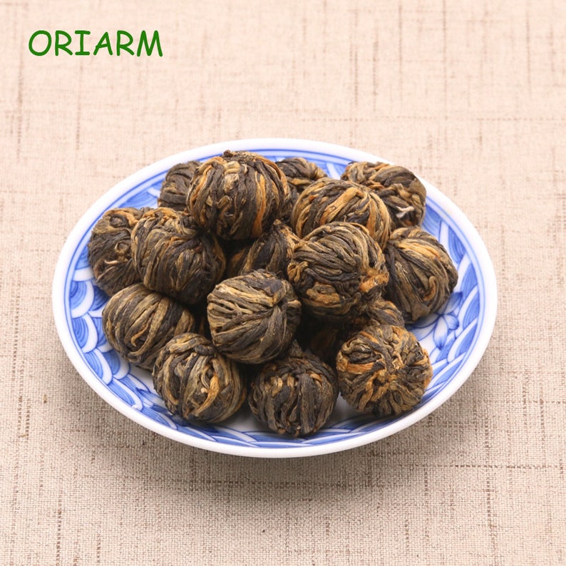 Chinese Black Tea Dianhong Dragon Pearl Dragon Ball Black Tea Yunnan Dian Hong Blooming Tea Free Shipping - 