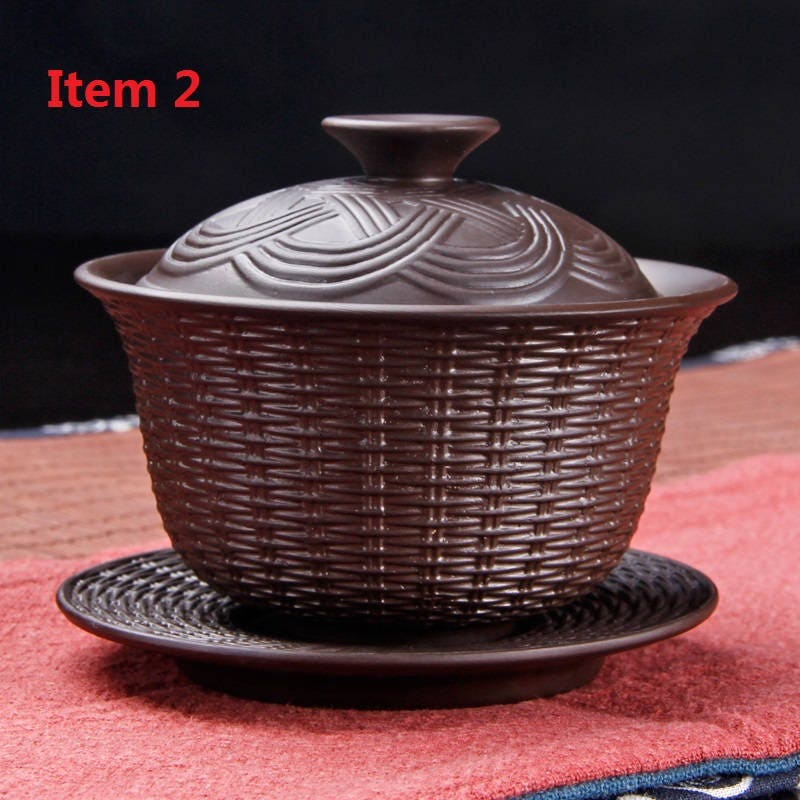 Chinese Yixing Zisha Tea Cup Gaiwan Yixing Clay Ceramic Teacup Etsy