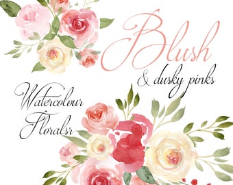 Water Color Flowers Etsy