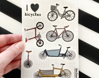 Waterproof Bicycle Sticker Sheet: Cycling Decals for Water Bottles