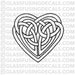 Celtic Heart 2 Glass Fusing Decal for Glass or Ceramics