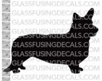 Dogs - Corgi Glass Fusing Decal for Glass, Enamelling, or Ceramics
