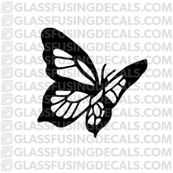 Butterfly Decals #01 – Fused Glass Decals Ceramic Decals Sepia
