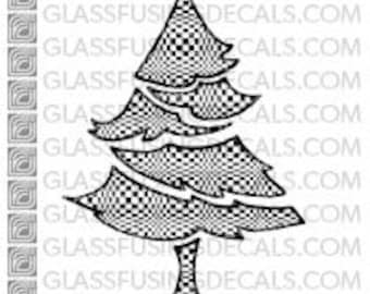 Evergreen 2 -  Glass Fusing Decal for Glass, Ceramics, and Enamelling