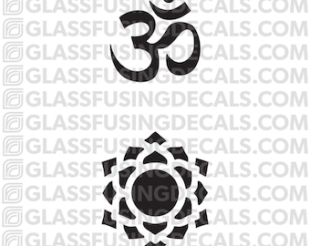 07 Crown Chakra 2-Pack Set Glass Fusing Decal for Glass or Ceramics