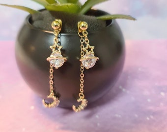 boucles d'oreilles petit voyage dans l'espace