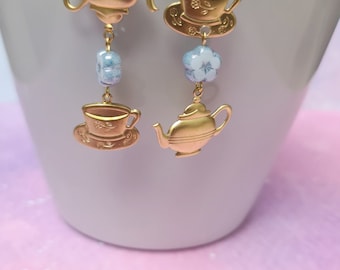 boucles d'oreilles  tea or time