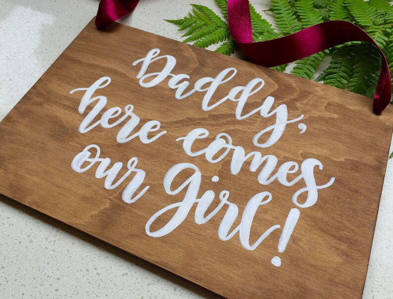 Custom Aisle Sign / Flower Girl Sign / Wedding Signs / Funny Etsy