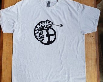 Disco Biscuits Shirt: Hand-Screened Chameleon Graphic Tee Morph Dusseldorf