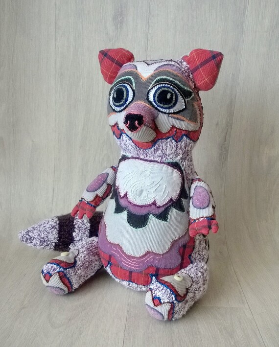 racoon teddy bear